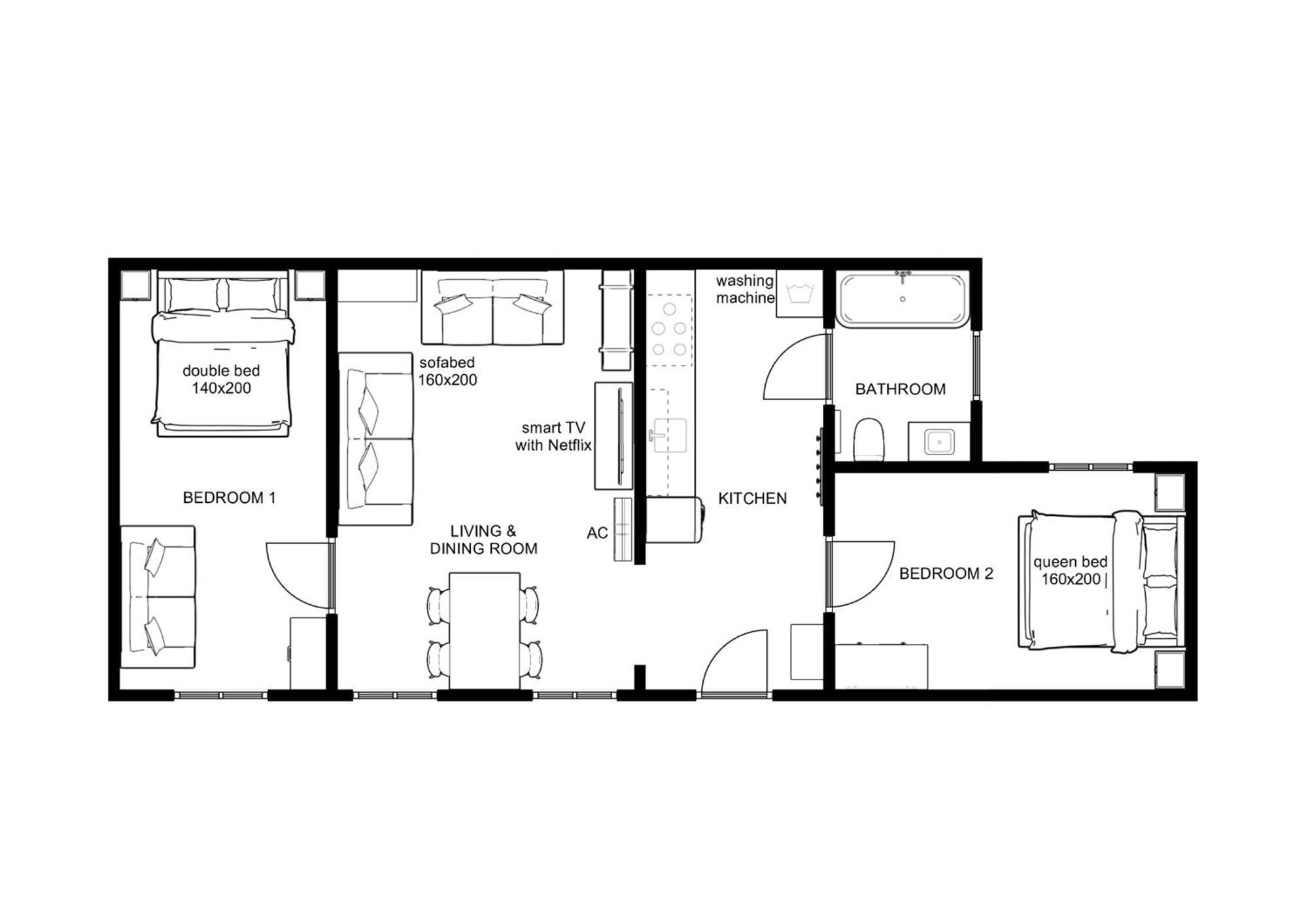 Kalvin 2Bdr Apartment With Ac Budapest Exterior photo